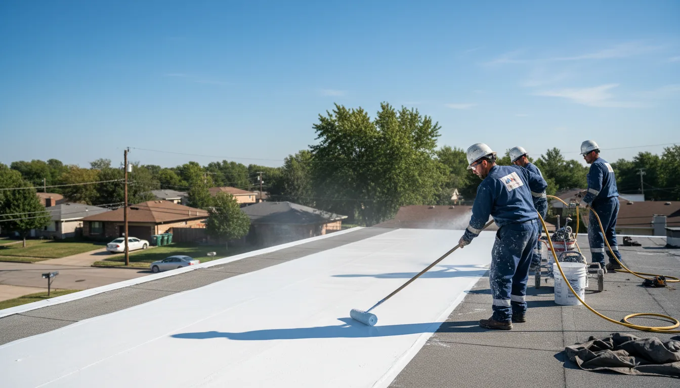 Commercial roof coating in Walnut, KS near me